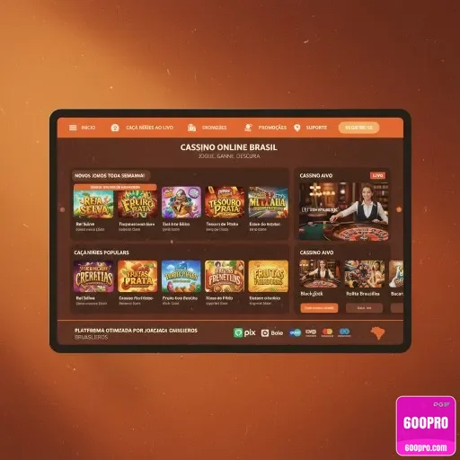 600pro - interface premium - Cadastro na Plataforma