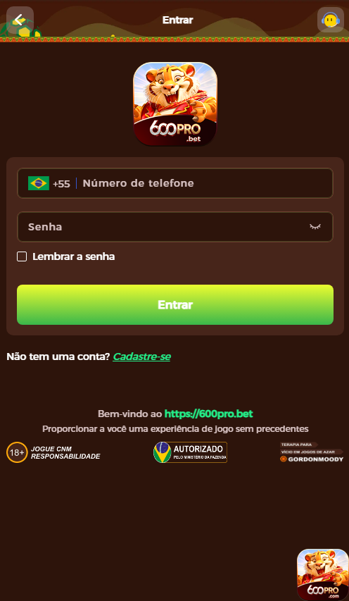 Faça Parte do 600pro.com: Inicie sua Experiência Vitoriosa